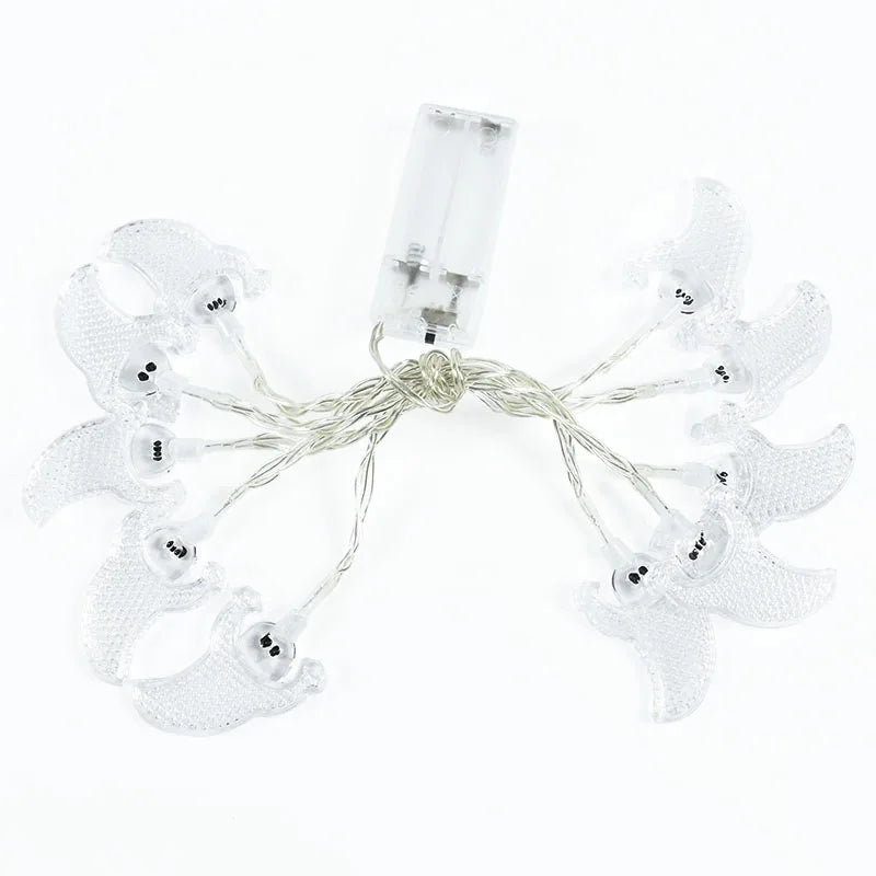 1.5M 10LED Halloween Pumpkin Lamp Skeletons Lights String Happy Halloween Decoration For Home Bar Halloween Party Decor Props