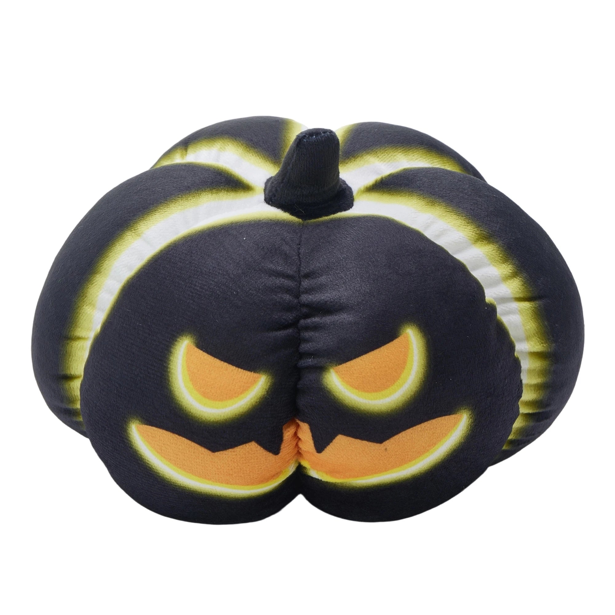 Spooky Halloween Throw Pillow with Scary Black Cat Design for Haunted Home Decor and Party Supplies