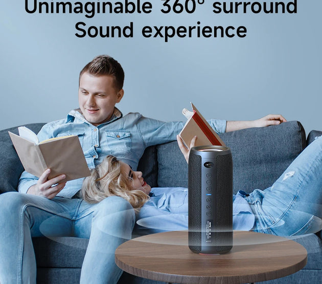 Zealot-S51Pro High-power Bluetooth Speaker 40W 3D Stereo Bass Bluetooth Speaker Portable IPX5 Waterproof Suitable TWS Boom Box