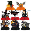 9pcs halloween honeycomb centerpieces for tables halloween 3d table decorations pumpkin/ghost/cat/skull for birthday party