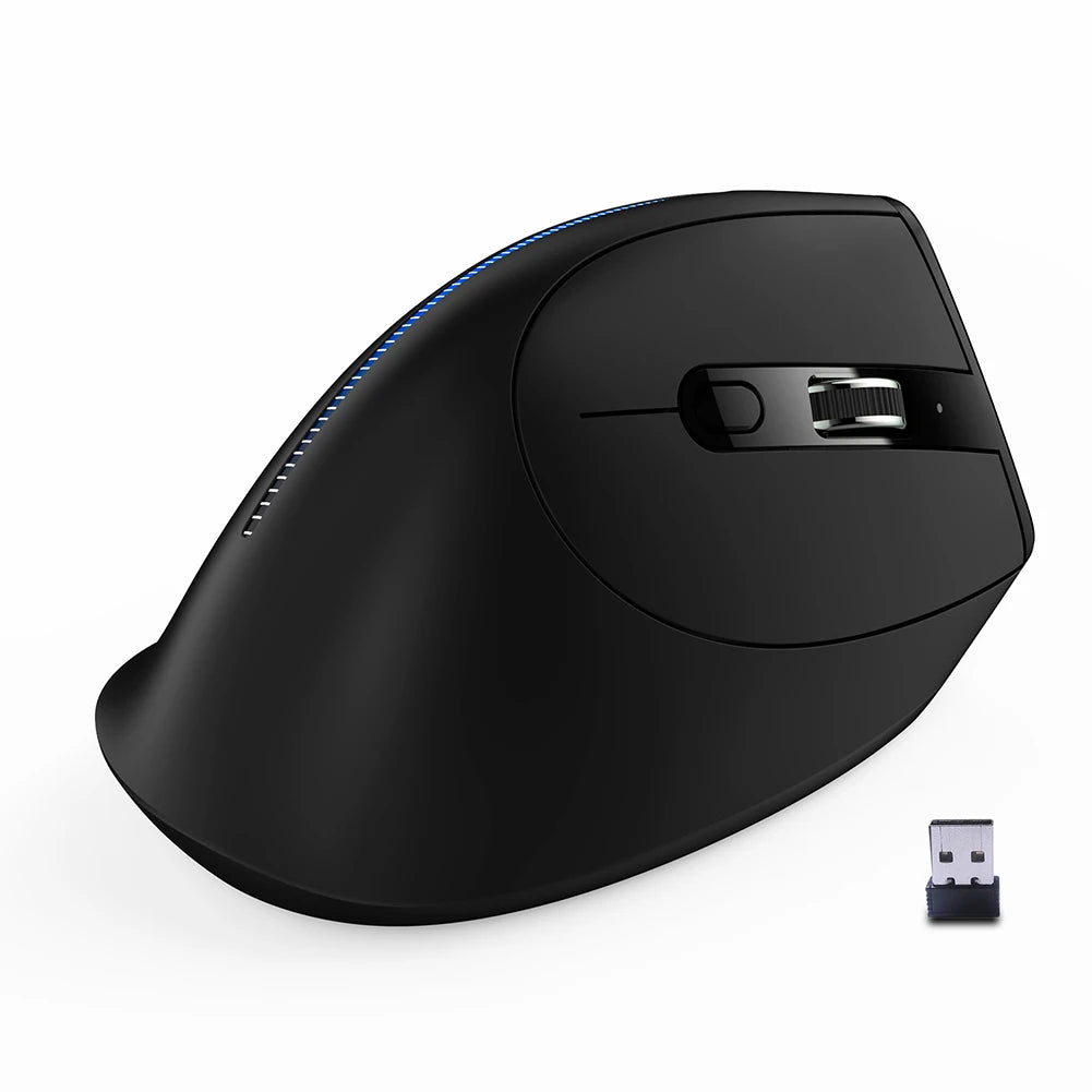 ZELOTES Ergonomic Vertical Mouse 2400 DPI Adjustable F-36A Wireless Rechargeable Mice Desktop Computer Accessories