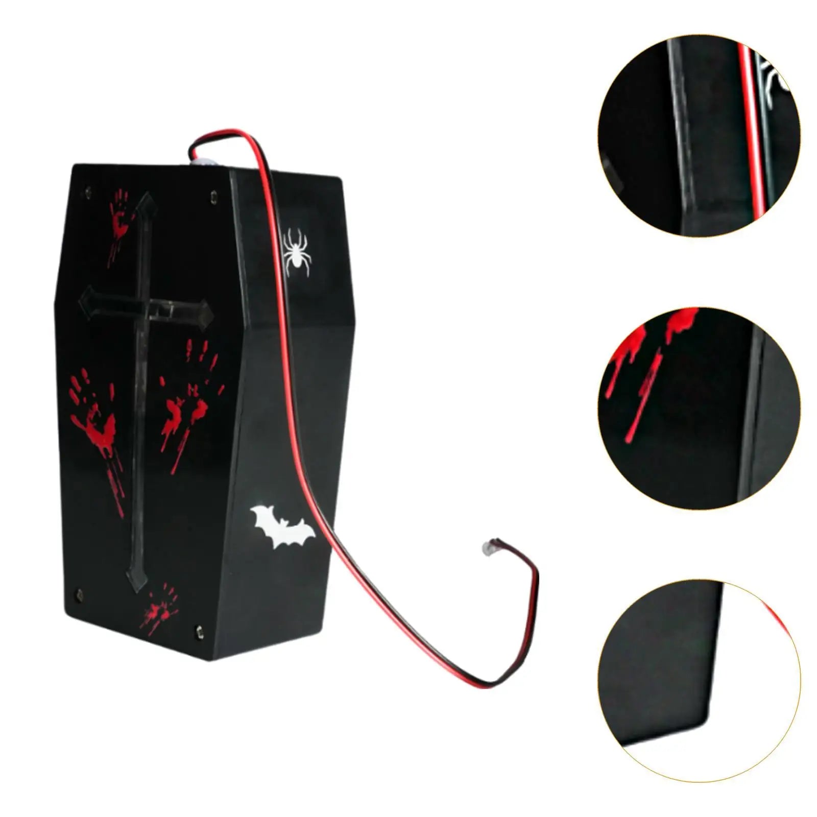 Halloween Sound Sensor with Paper Stickers Tricky Garden Scream Box Speaker