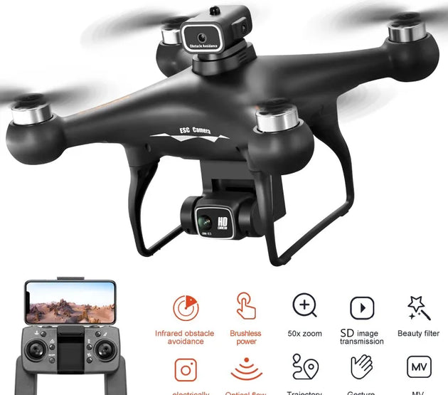 S116 MAX Drone Professional with 3 Batteries 8K Dual Camera Optical Flow Brushless 360° Obstacle Avoidance WIFI FPV RC Dron Toys