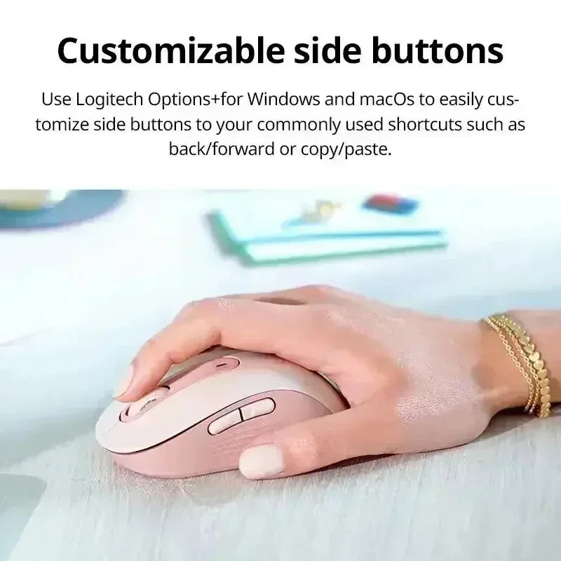Logitech 650L Wireless Bluetooth Silent Mouse Office laptop sensor technology Advanced optical programmable button mouse, red