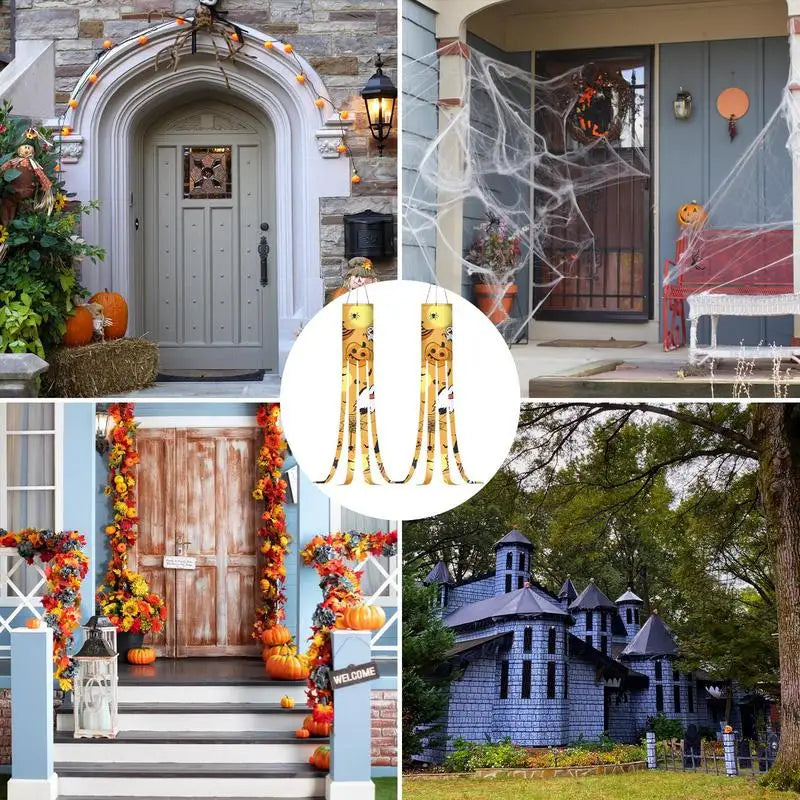 Halloween Wind Sock Flying Halloween Windsock Ghost Decorations Flag 100Cm/39 Inches Polyester Halloween Banners Holiday Party