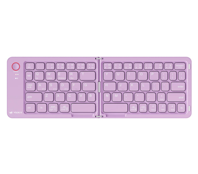 E4 Wireless VEOUT  Folding Keyboard Black White Pink Purple Four Colors Optional Compact Wireless Keyboard for Mobile Devices