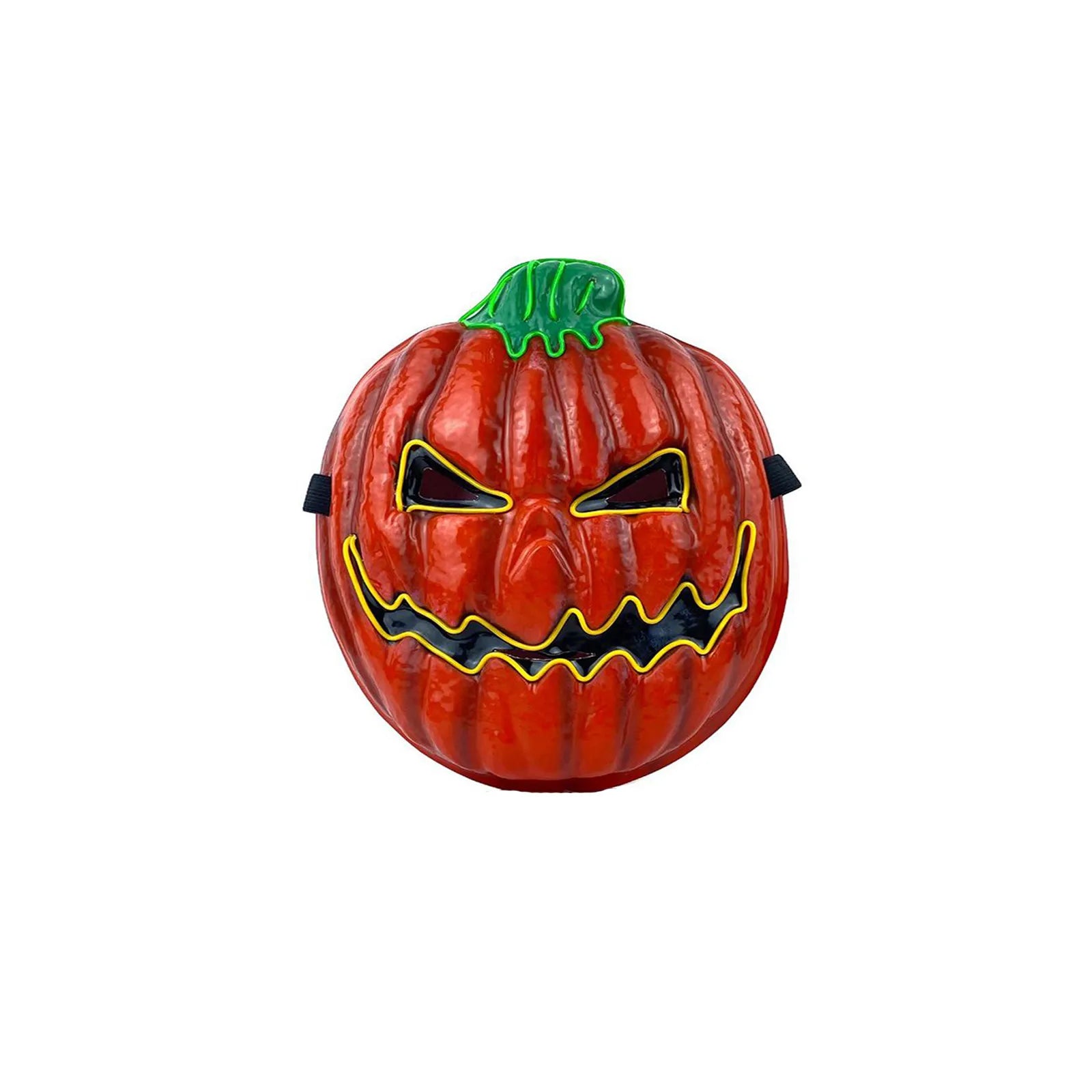 Halloween Funny Pumpkin Head Mask Led Luminous Horror Scary Mask Festival Role Play School Carnival Party Masquerade Full Face