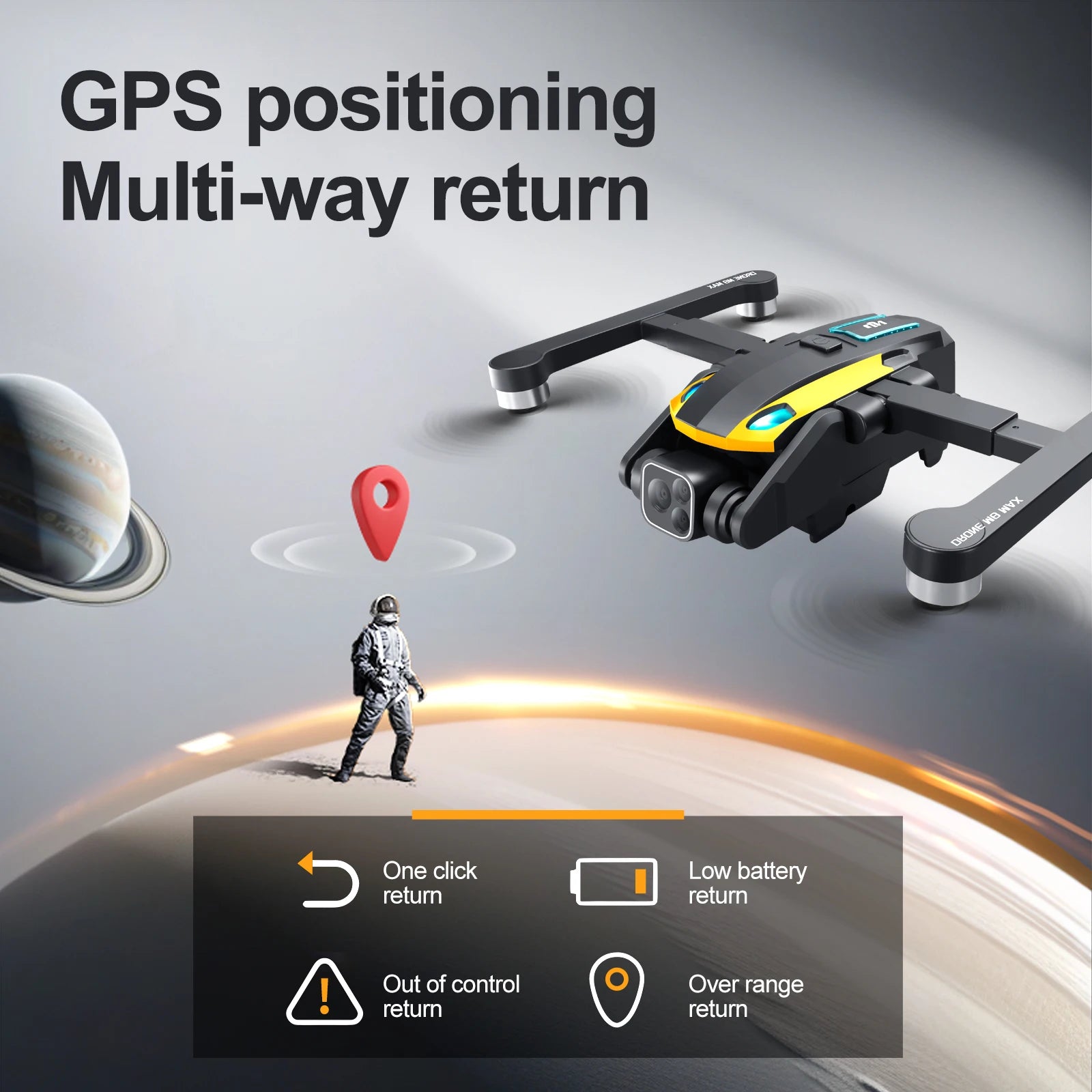 2024  GPS derone M8Pro RC Drone 4K Professinal With 1080P Wide Angle HD Camera Foldable Helicopter WIFI FPV Height Hold Gift Toy