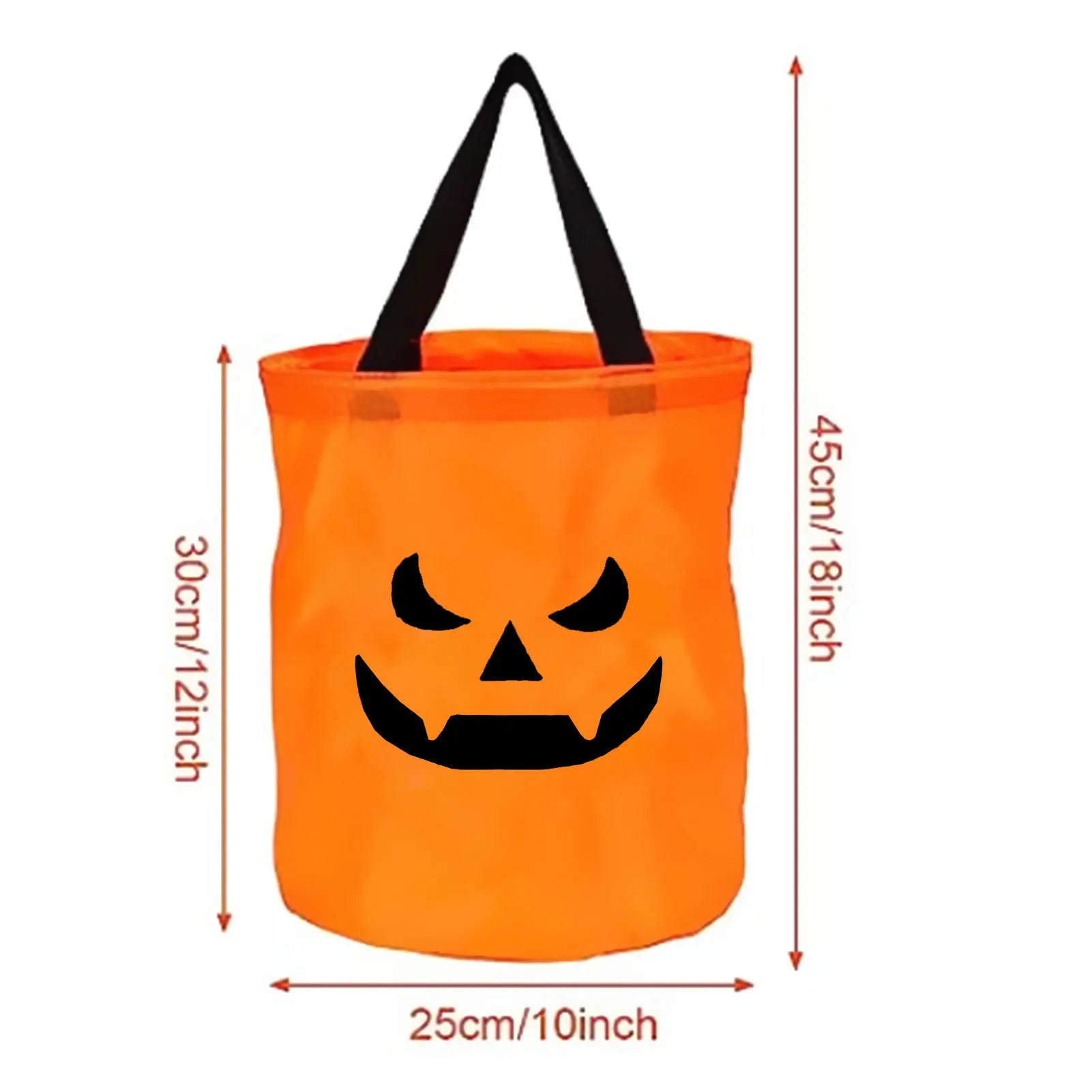 Halloween Handheld LED Lighting Pumpkin Bag Decoration Supplies Handbag Halloween Decoration Candy Bags