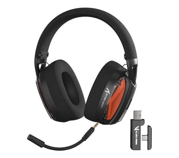 MAMBASNAKE x ATTACK SHARK L60 Lightweight Wireless Gaming Headset Over-Ear,Wired/BT/2.4GTri-Mode