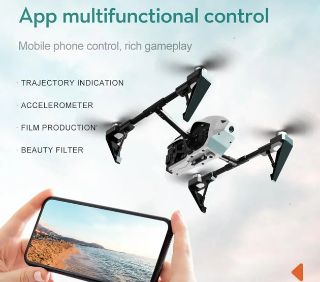 Stable Flight Drone High-quality Remote Control Drone with 6k Camera Brushless Motor for Kids Adults Foldable for Beginners