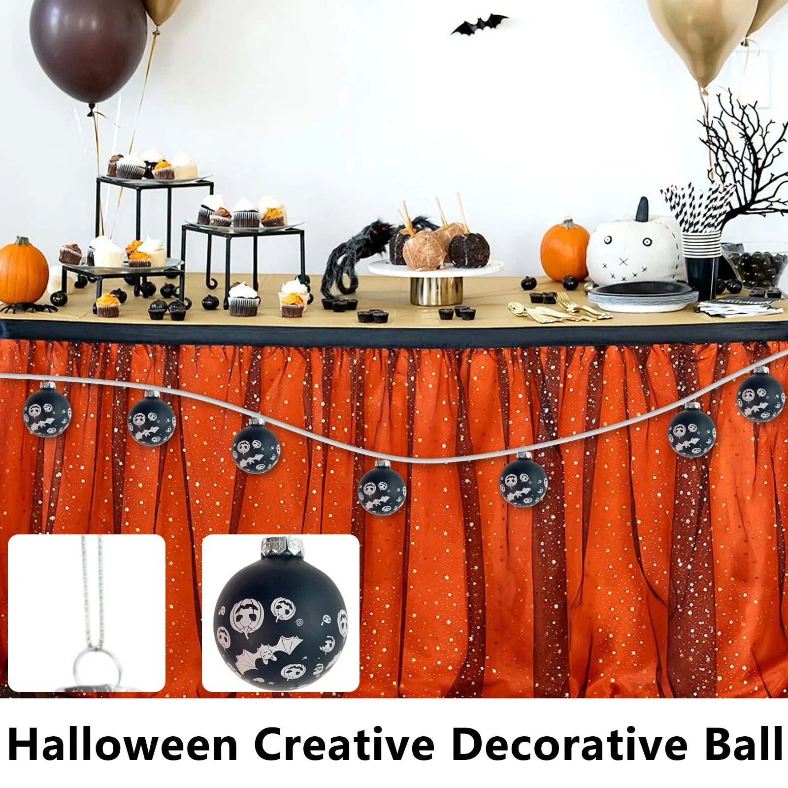 Halloween Pumpkin/ Skull/ Bats Spider Creative Decoration Ball Pendant Party Holiday Party DecoracióN Hogar Party Decorations