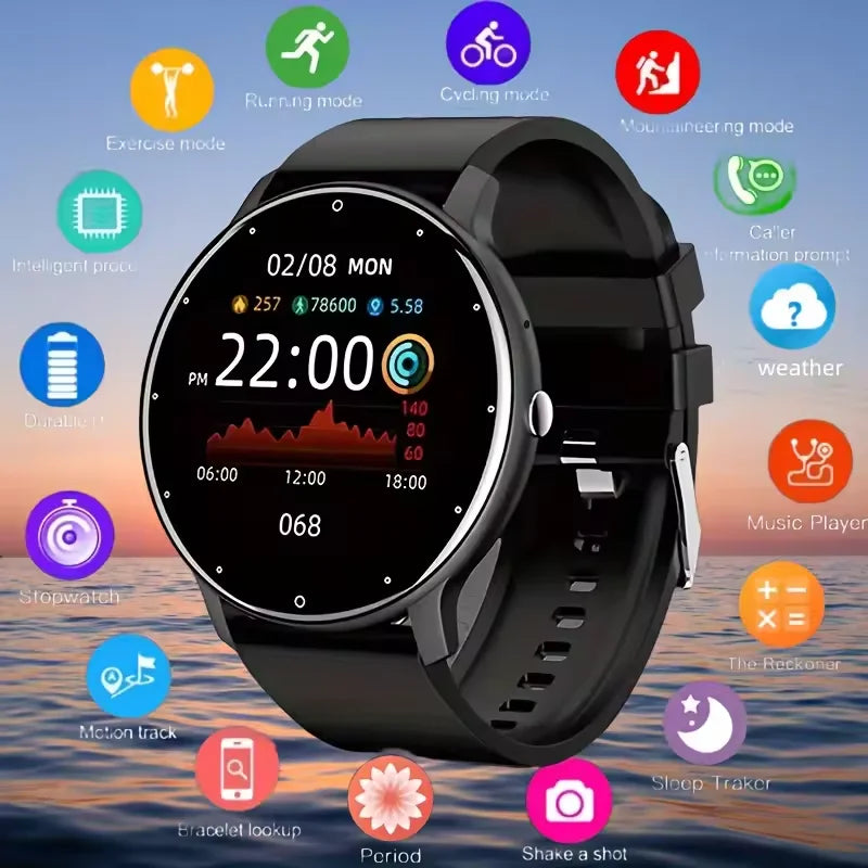 LIGE 2025 Smart Watch Women Men Lady Gift Sport Fitness Watches Heart Rate Monitor Waterproof Smartwatch For Xiaomi Android IOS
