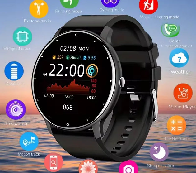 LIGE 2025 Smart Watch Women Men Lady Gift Sport Fitness Watches Heart Rate Monitor Waterproof Smartwatch For Xiaomi Android IOS