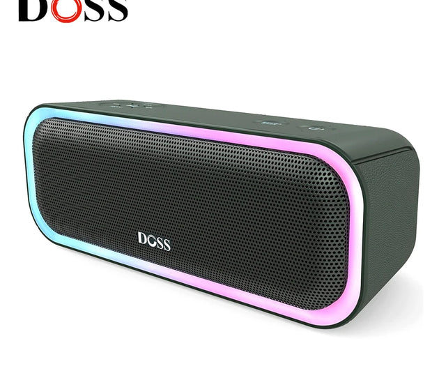 DOSS Bluetooth 5.0 Speaker Powerful 20W Stereo Sound Extra Bass Sound Box IPX6 Waterproof TWS Pairing Wireless Portable Speakers