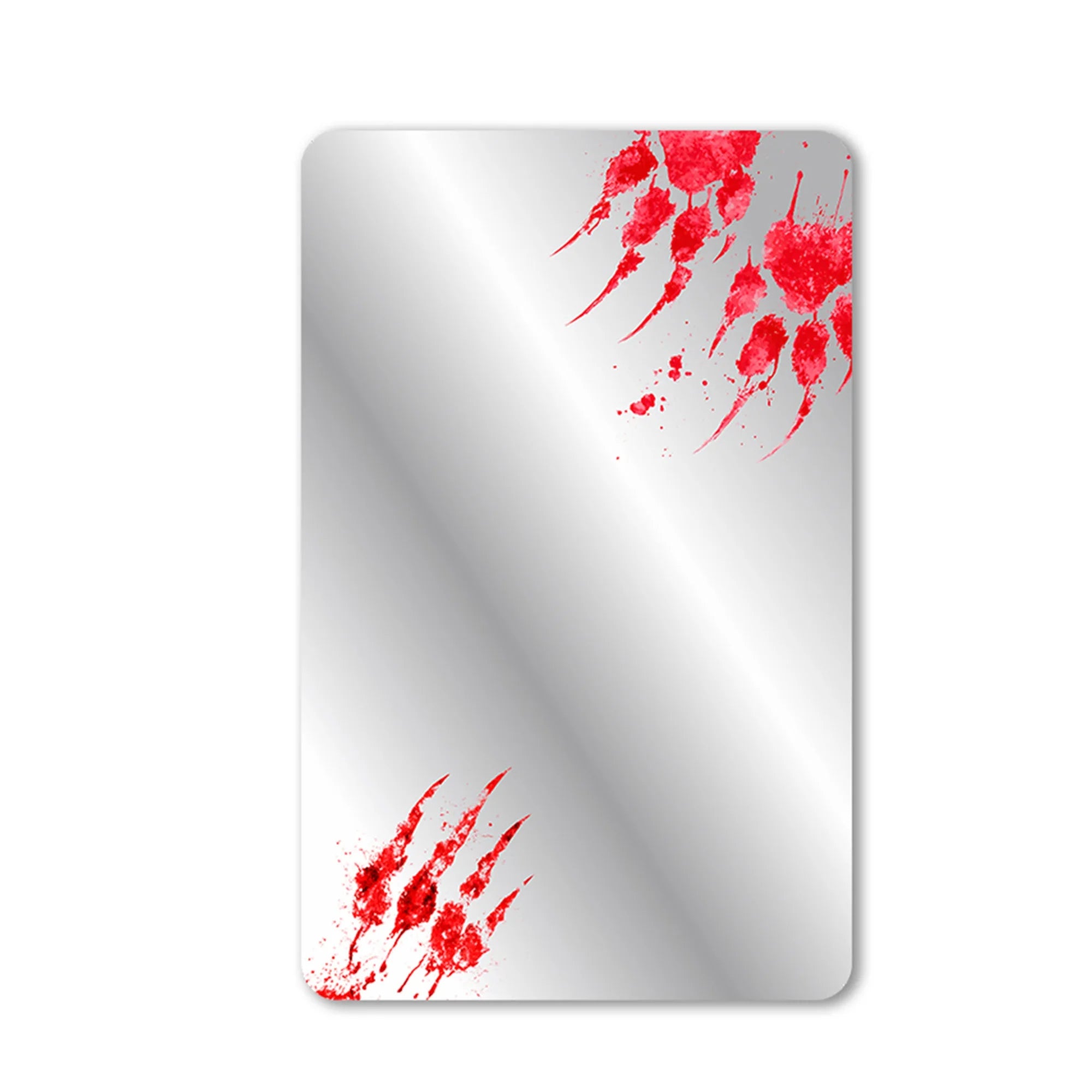 Halloween Decorations Wall Decals Scary Zombie Handprint Footprint Mirror Sticker Set for Party Supplies and Haunted House