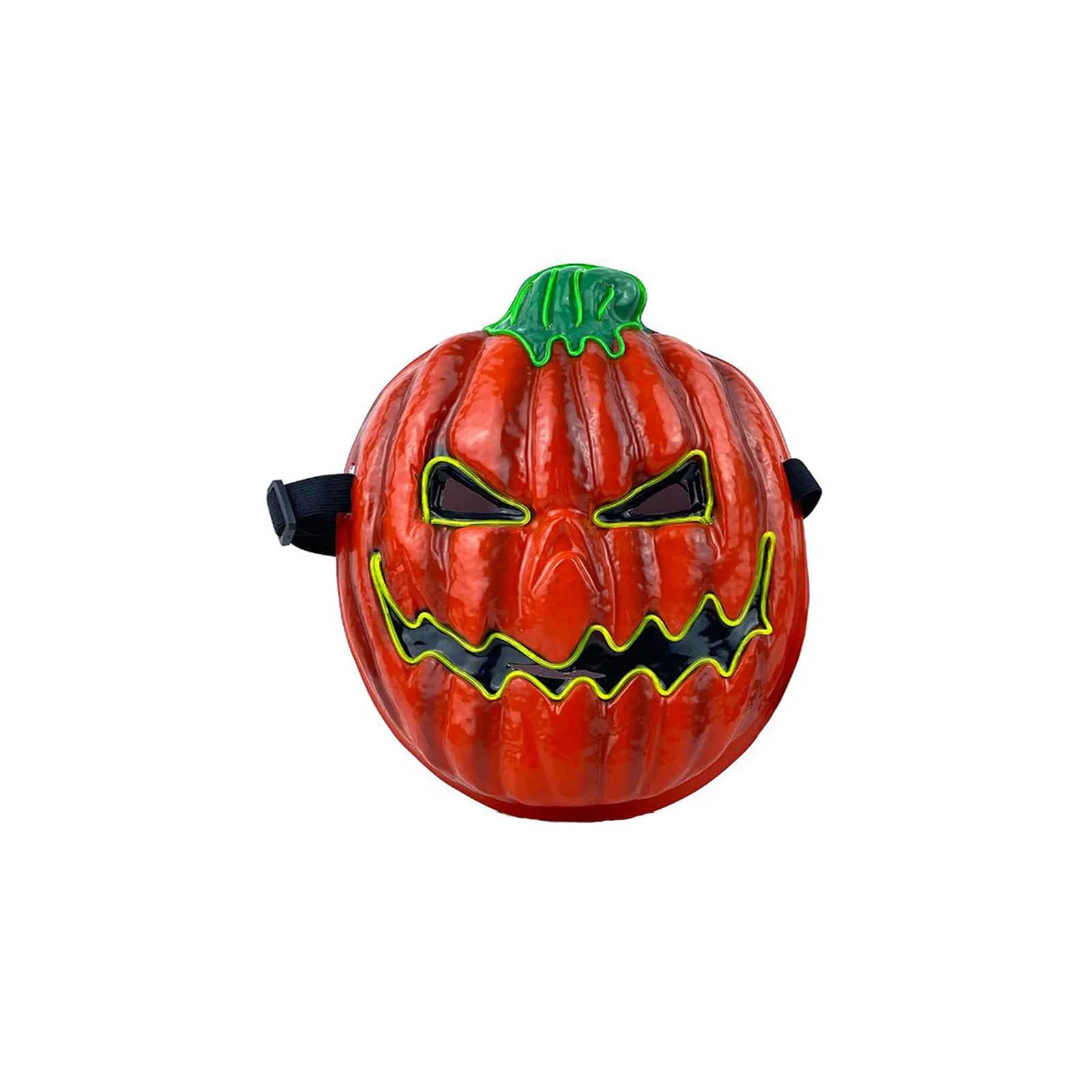 Halloween Funny Pumpkin Head Mask Led Luminous Horror Scary Mask Festival Role Play School Carnival Party Masquerade Full Face