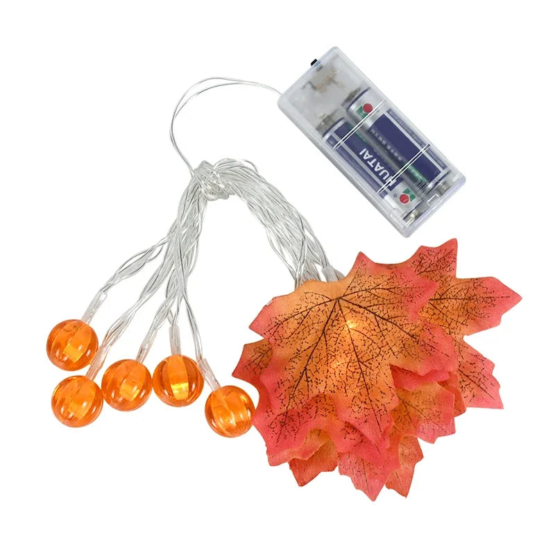 1.5M 10LED Halloween Pumpkin Lamp Skeletons Lights String Happy Halloween Decoration For Home Bar Halloween Party Decor Props
