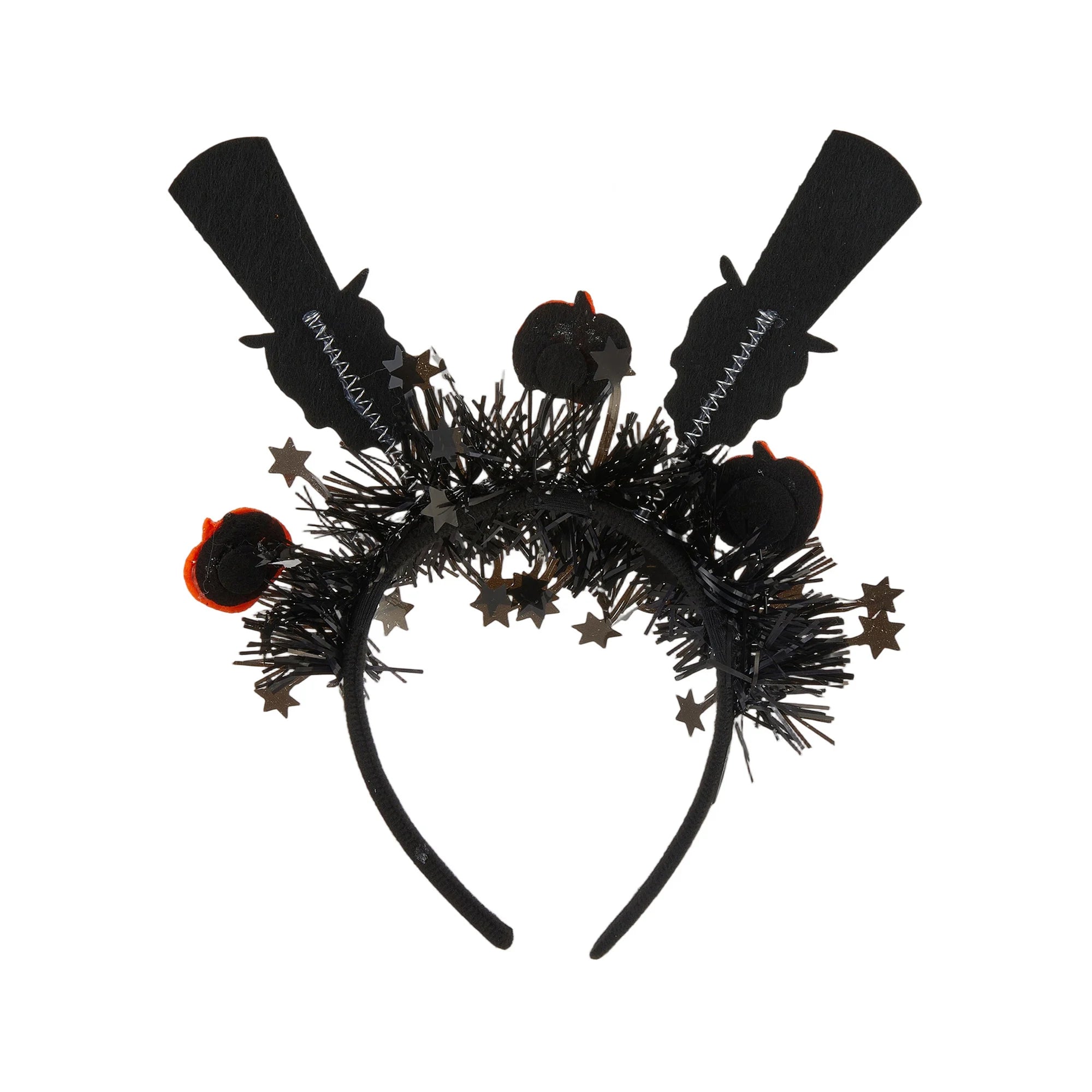 Halloween Witch Hat Headband Spider Web Hair Hoop Hair Accessories Party Hairpiece for Women and Girls