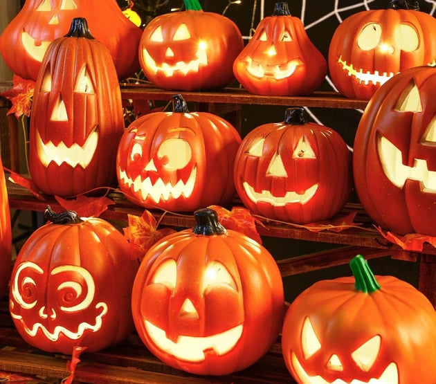 1Pc Decorative Pumpkin Halloween Props Lantern Decor Pumpkin Decoration Pumpkin Light Outdoor Halloween Decorationsation