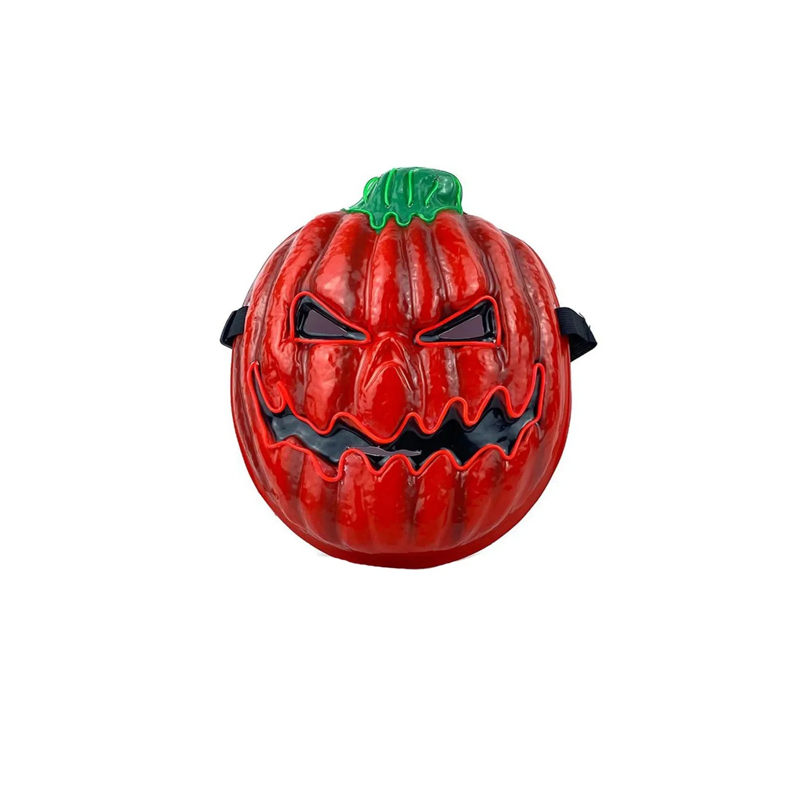 Halloween Funny Pumpkin Head Mask Led Luminous Horror Scary Mask Festival Role Play School Carnival Party Masquerade Full Face