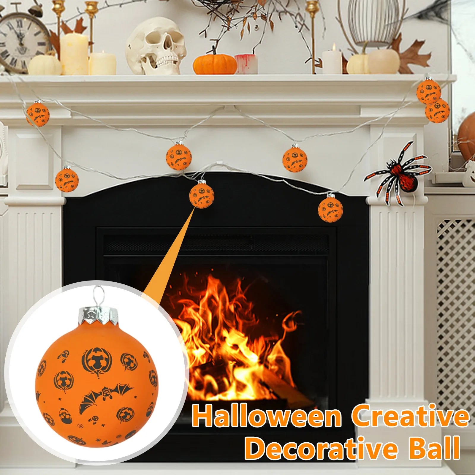 Halloween Pumpkin/ Skull/ Bats Spider Creative Decoration Ball Pendant Party Holiday Party DecoracióN Hogar Party Decorations