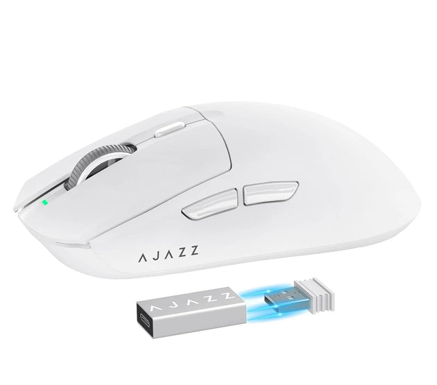 A.JAZZ AJ139 G Pro 4K Wireless Gaming Mouse Ultra-Lightweight 59g with Dual Mode-Wired/2.4Ghz Receiver up to 26K DPI,Ergonomic