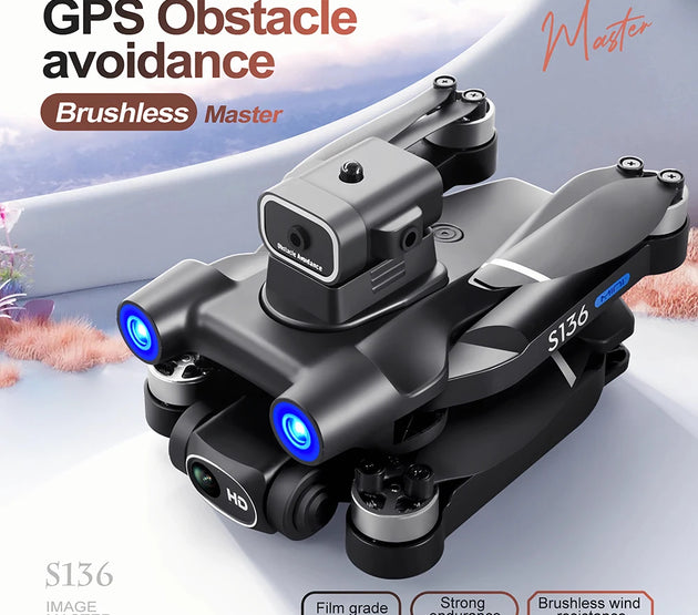 2024 S159 GPS PRO Drone 5G 8K HD Aerial Photography Dual-Camera Dron with Screen Omnidirectional Obstacle Avoidance Drone RC Toy