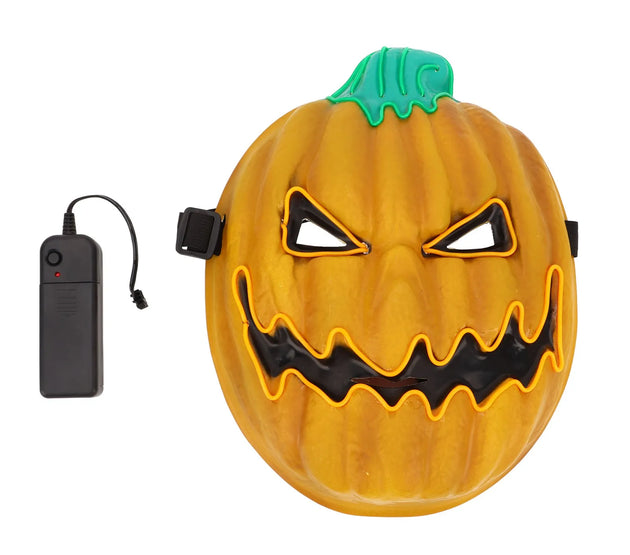 Halloween Pumpkin Mask Lifelike Design LED Luminous Novelty Scary Pumkin Mask 3 Lighting Modes For Men Women Mask Parties