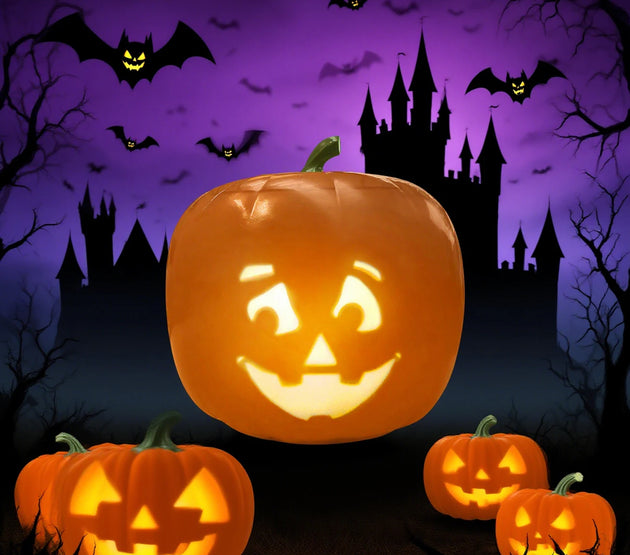 Halloween Decorations Pumpkin with Built in Video Projector Speaker Animated Singing Pumpkin Haloween Party Decor Supplies
