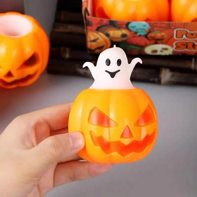 1/10Pcs Pumpkin Head Stress Ball Cute Decompression Ghost Relieve Stress Toys Creative Children's Toys Halloween Party Decor