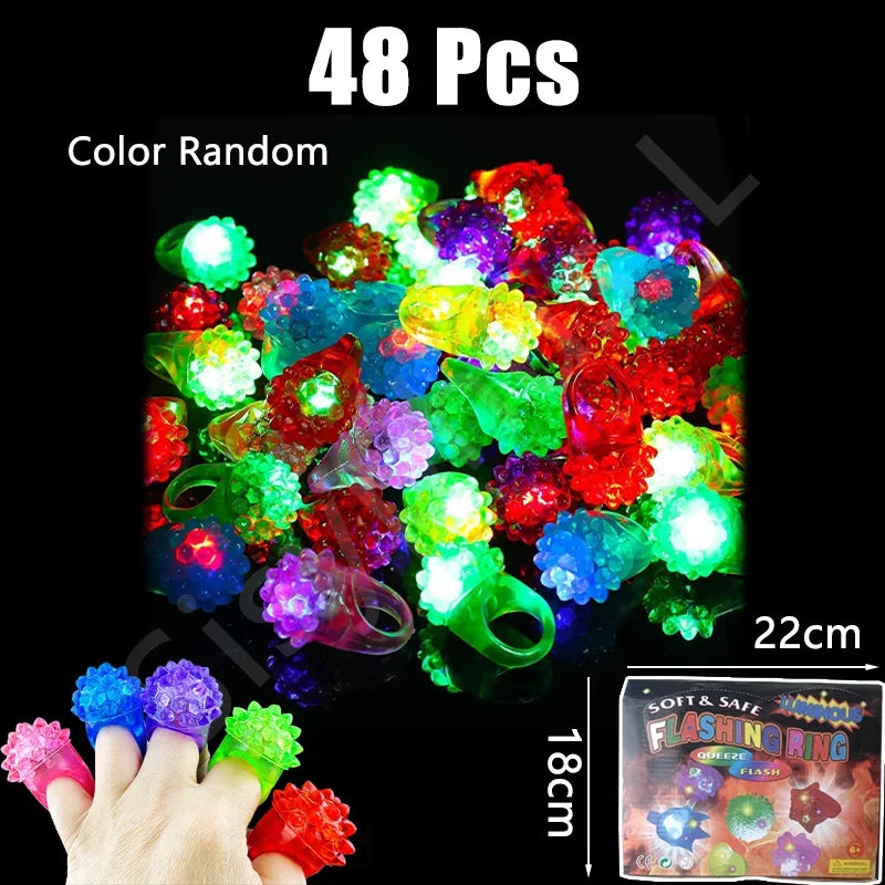 LED Luminous Halloween Rings Creative Pumpkin Ghost Skull Glowing in Dark Finger Rings Lights Jewelry Party Gifts