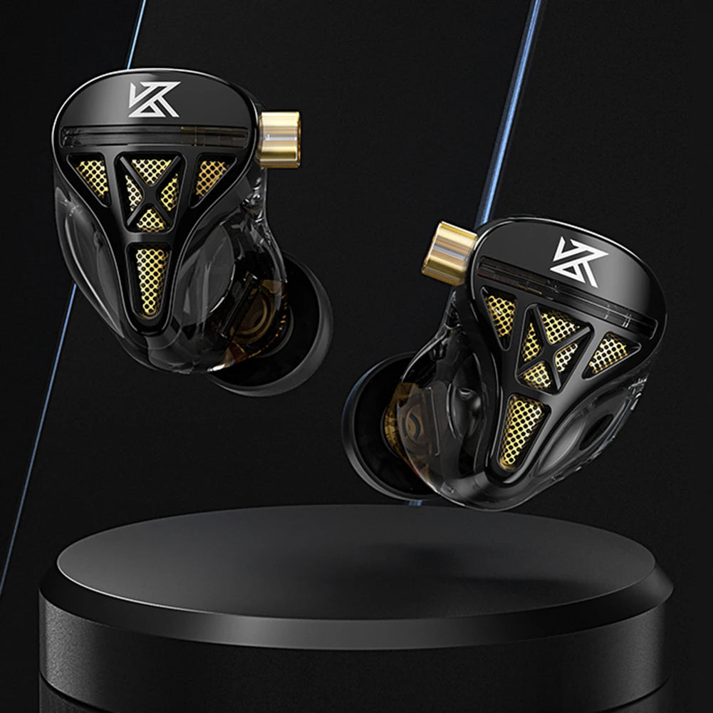 KZ-DQS In Ear Monitor Headphones Dynamic Professional HIFI Headset Noise Cancelling Bass Earbuds for Sports Game Music