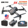 2025 E88 Pro Mini Drone with Screen Control 4K Dual Camera Optical Flow Positioning LED Lighting Remote Control Aircraft